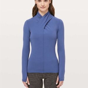 Lululemon Ethereal‎ Long Sleeve Gatsby Blue size 4